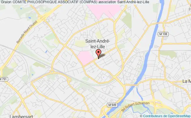 plan association Comite Philosophique Associatif (compas) Saint-André-lez-Lille