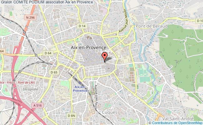 plan association Comite Podium Aix-en-Provence