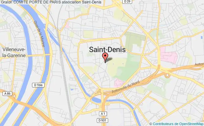 plan association Comite Porte De Paris Saint-Denis