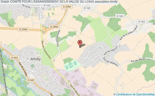 plan association Comite Pour L'assainissement De La Vallee Du Loing Amilly