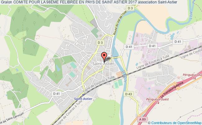 plan association Comite Pour La 98Éme FelibrÉe En Pays De Saint Astier 2017 Saint-Astier