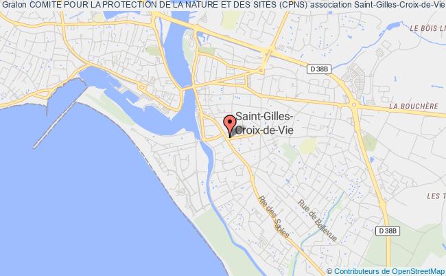 plan association Comite Pour La Protection De La Nature Et Des Sites (cpns) Saint-Gilles-Croix-de-Vie