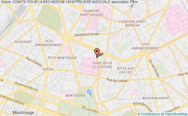 plan association Comite Pour La Recherche Hospitaliere Medicale Paris