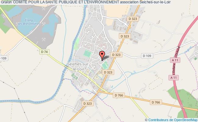 plan association Comite Pour La Sante Publique Et L'environnement Seiches-sur-le-Loir