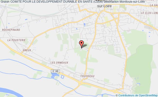 plan association Comite Pour Le Developpement Durable En Sante (c2ds) Montlouis-sur-Loire