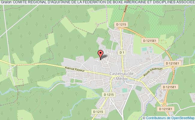 plan association Comite Regional D'aquitaine De La Federation De Boxe Americaine Et Disciplines Associees Castelnau-de-Médoc