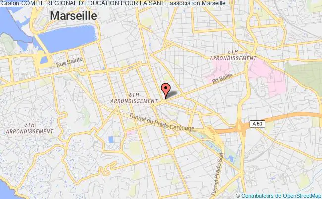 plan association Comite Regional D'education Pour La Sante Marseille