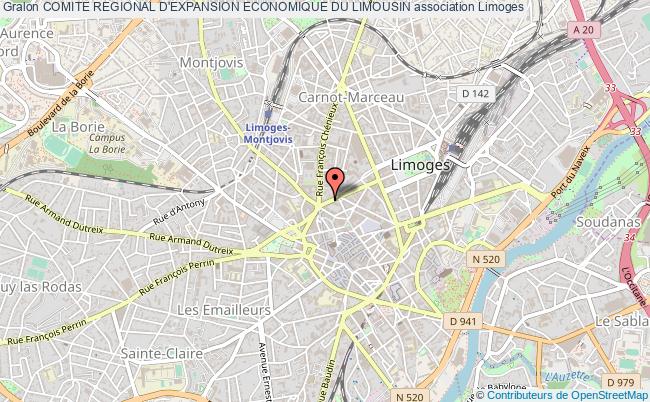 plan association Comite Regional D'expansion Economique Du Limousin Limoges