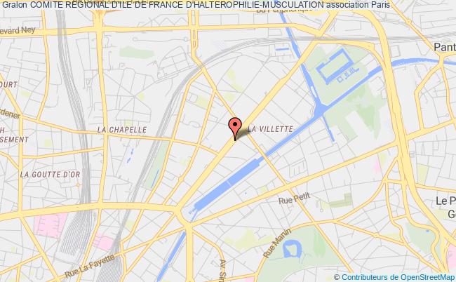 plan association Comite Regional D'ile De France D'halterophilie-musculation Paris