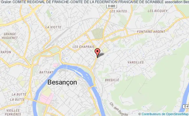 plan association Comite Regional De Franche-comte De La Federation Francaise De Scrabble Besançon
