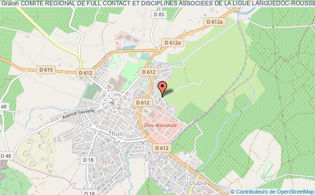 plan association Comite Regional De Full Contact Et Disciplines Associees De La Ligue Languedoc-roussillon Thuir