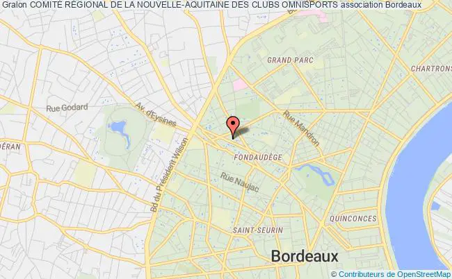plan association ComitÉ RÉgional De La Nouvelle-aquitaine Des Clubs Omnisports Bordeaux