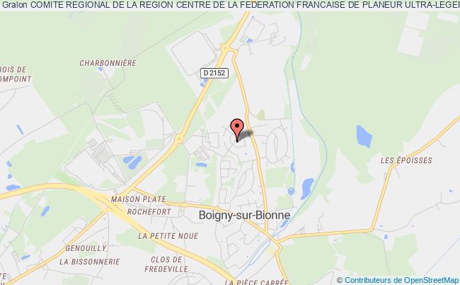 plan association Comite Regional De La Region Centre De La Federation Francaise De Planeur Ultra-leger Motorise Boigny-sur-Bionne
