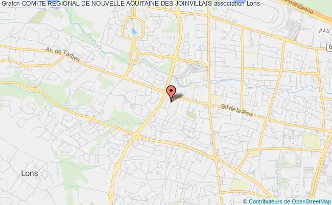plan association Comite Regional De Nouvelle Aquitaine Des Joinvillais Lons