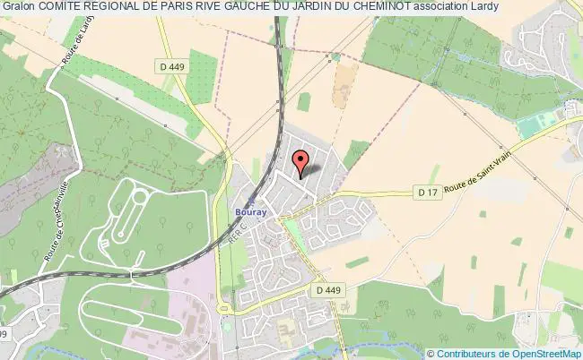plan association Comite Regional De Paris Rive Gauche Du Jardin Du Cheminot Lardy