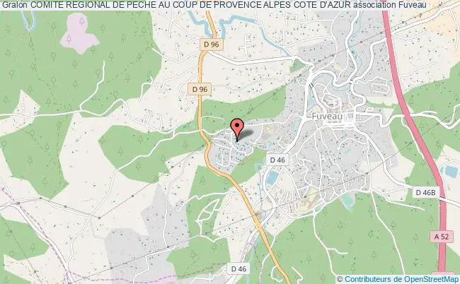 plan association Comite Regional De Peche Au Coup De Provence Alpes Cote D'azur Fuveau