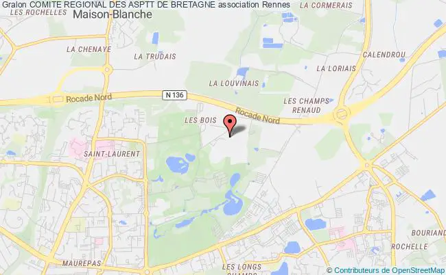 plan association Comite Regional Des Asptt De Bretagne Rennes
