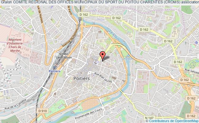 plan association Comite Regional Des Offices Municipaux Du Sport Du Poitou Charentes (croms) Poitiers