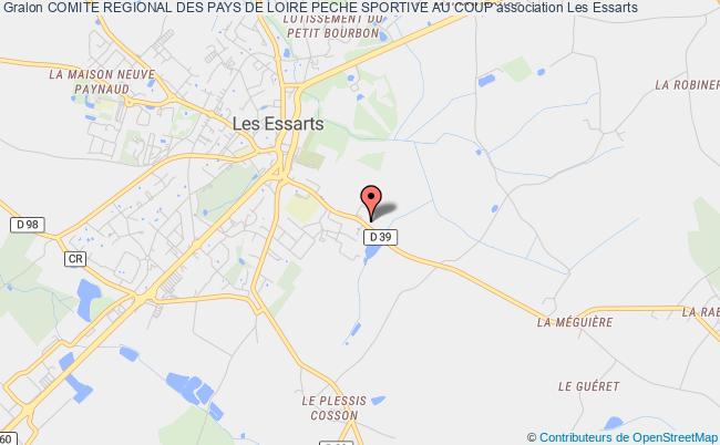 plan association Comite Regional Des Pays De Loire Peche Sportive Au Coup Essarts en Bocage
