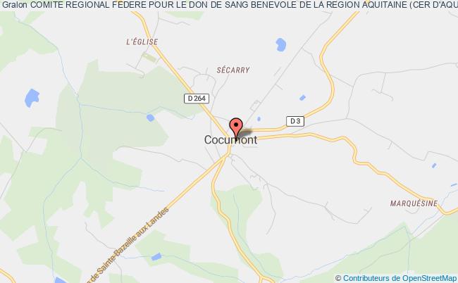 plan association Comite Regional Federe Pour Le Don De Sang Benevole De La Region Aquitaine (cer D'aquitaine) Cocumont
