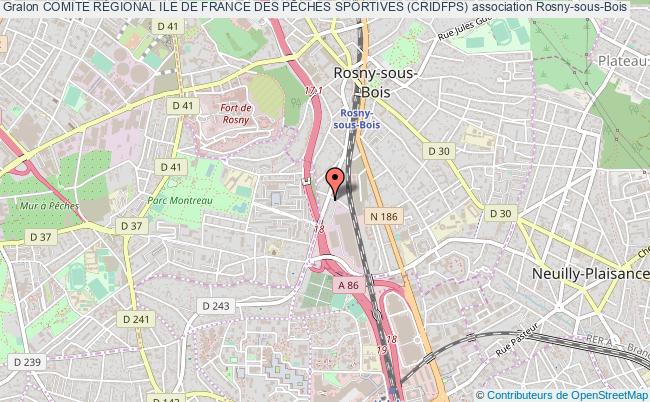 plan association Comite RÉgional Ile De France Des PÊches Sportives (cridfps) Rosny-sous-Bois