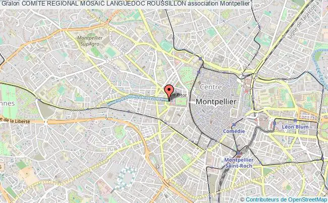 plan association Comite Regional Mosaic Languedoc Roussillon Montpellier