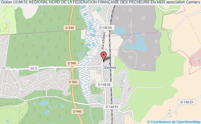 plan association Comite Regional Nord De La Federation FranÇaise Des Pecheurs En Mer Camiers