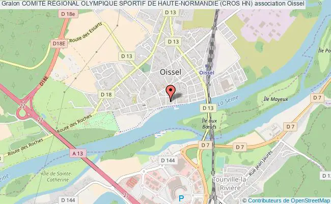 plan association ComitÉ RÉgional Olympique Sportif De Haute-normandie (cros Hn) Oissel