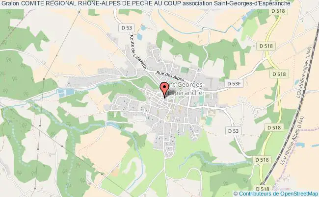 plan association Comite Regional Rhone-alpes De Peche Au Coup Saint-Georges-d'Espéranche