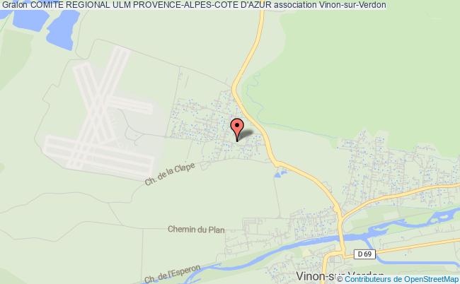 plan association Comite Regional Ulm Provence-alpes-cote D'azur Vinon-sur-Verdon