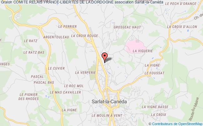 plan association Comite Relais France-libertes De La Dordogne Sarlat-la-Canéda