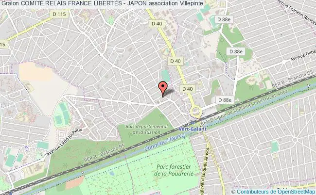 plan association ComitÉ Relais France LibertÉs - Japon Villepinte
