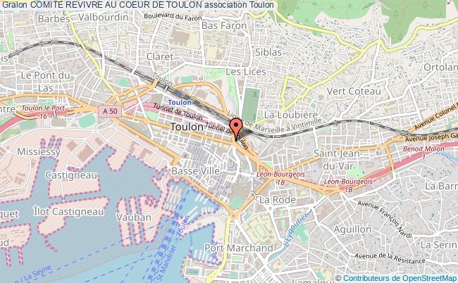 plan association Comite Revivre Au Coeur De Toulon Toulon