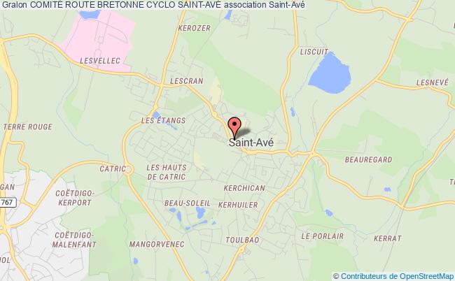 plan association ComitÉ Route Bretonne Cyclo Saint-avÉ Saint-Avé