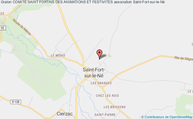 plan association Comite Saint Fortais Des Animations Et Festivites Saint-Fort-sur-le-Né