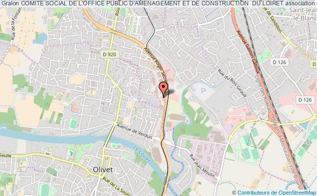 plan association Comite Social De L'office Public D'amenagement Et De Construction  Du Loiret Orléans
