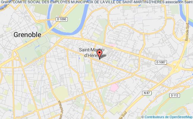 plan association Comite Social Des Employes Municipaux De La Ville De Saint-martin-d'heres Saint-Martin-d'Hères
