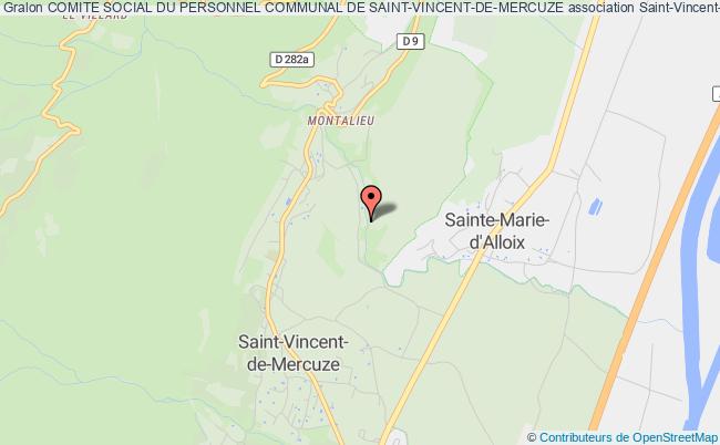 plan association Comite Social Du Personnel Communal De Saint-vincent-de-mercuze Saint-Vincent-de-Mercuze