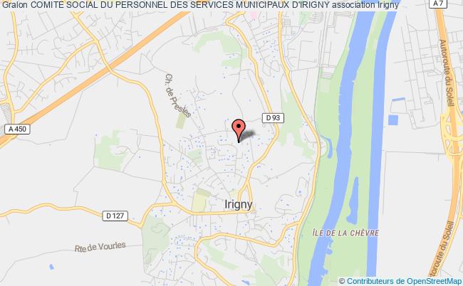 plan association Comite Social Du Personnel Des Services Municipaux D'irigny Irigny