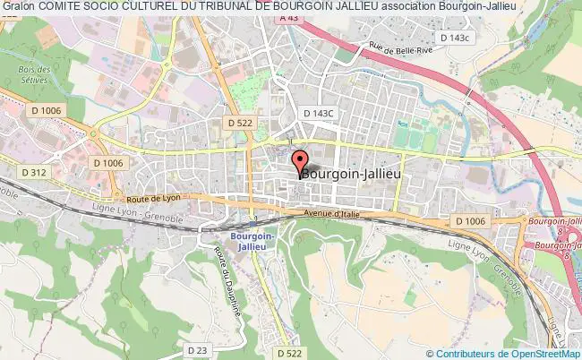 plan association Comite Socio Culturel Du Tribunal De Bourgoin Jallieu Bourgoin-Jallieu