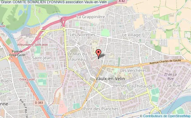 plan association Comite Somalien Lyonnais Vaulx-en-Velin