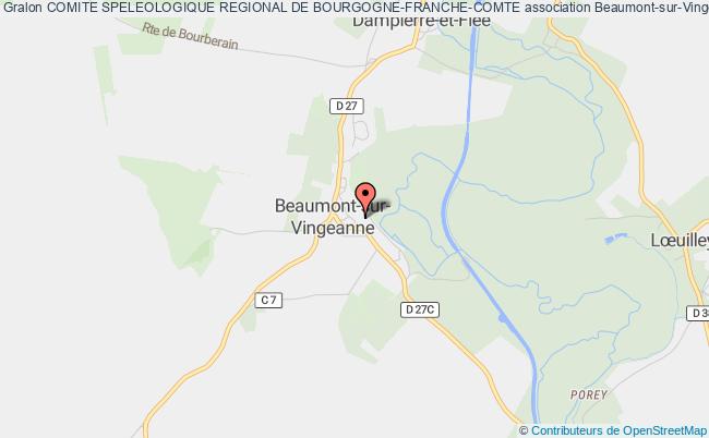 plan association Comite Speleologique Regional De Bourgogne-franche-comte Beaumont-sur-Vingeanne