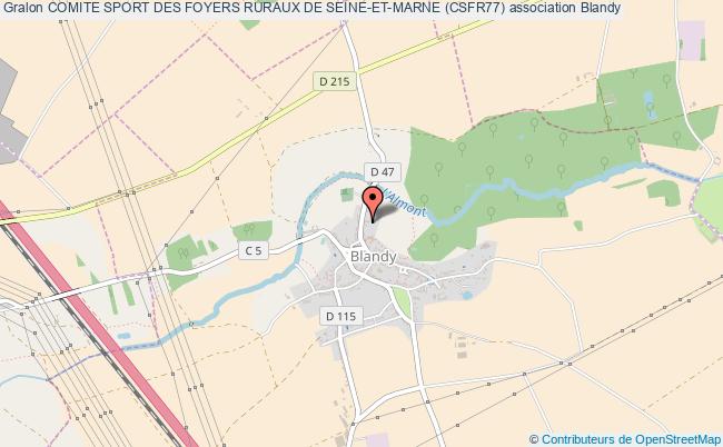 plan association Comite Sport Des Foyers Ruraux De Seine-et-marne (csfr77) Blandy