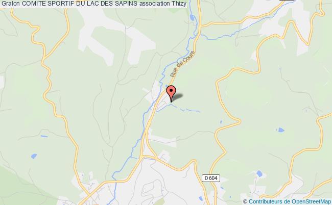 plan association Comite Sportif Du Lac Des Sapins Thizy-les-Bourgs