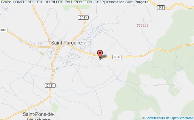 plan association Comite Sportif Du Pilote Paul Poyeton (cs3p) Saint-Pargoire