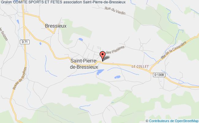 plan association Comite Sports Et Fetes Saint-Pierre-de-Bressieux