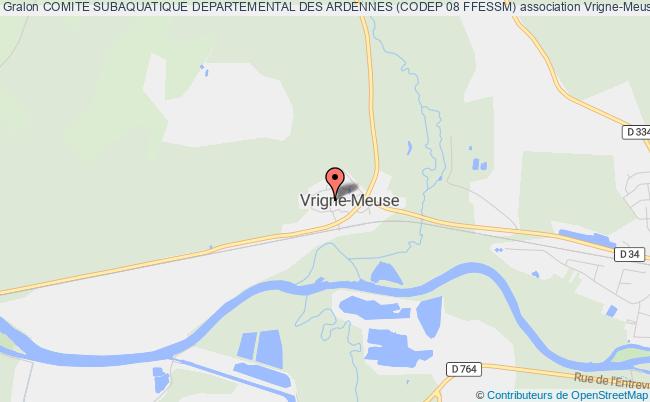 plan association Comite Subaquatique Departemental Des Ardennes (codep 08 Ffessm) Vrigne-Meuse