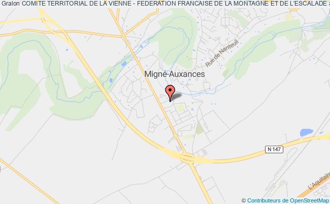 plan association Comite Territorial De La Vienne - Federation Francaise De La Montagne Et De L'escalade Migné-Auxances