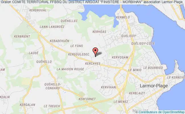 plan association Comite Territorial Ffbsq Du District Argoat "finistÈre - Morbihan" Larmor-Plage