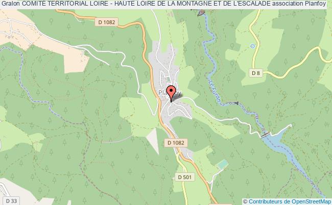 plan association ComitÉ Territorial Loire - Haute Loire De La Montagne Et De L'escalade Planfoy